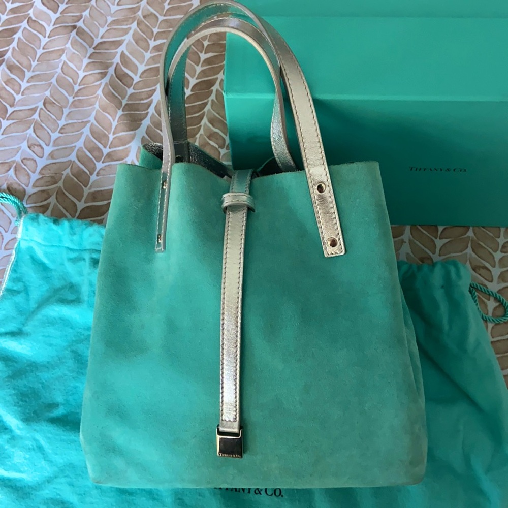 Authentic Tiffany & Co. reversible suede tote bag